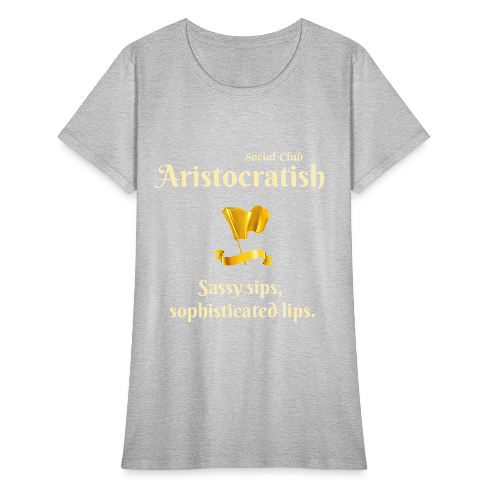 Aristocratish Social Club: Sassy Sips - heather gray